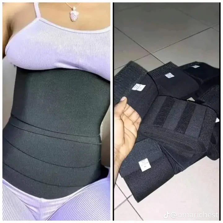 Slimming Tummy Wrap Waist Trainer – Adjustable Compression for Shaping & Support