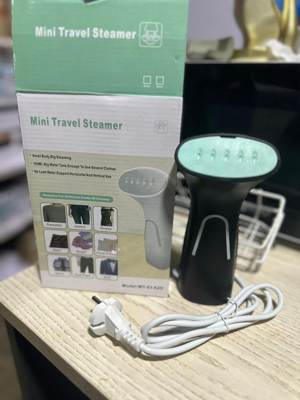 Travel Size Compact Travel Garment Steamer for Clothes to Go and Home Safe for Any Fabrics - Portable Handheld Steamer Powerful Steam Generator Iron for Clothes Best for Travel, 220V