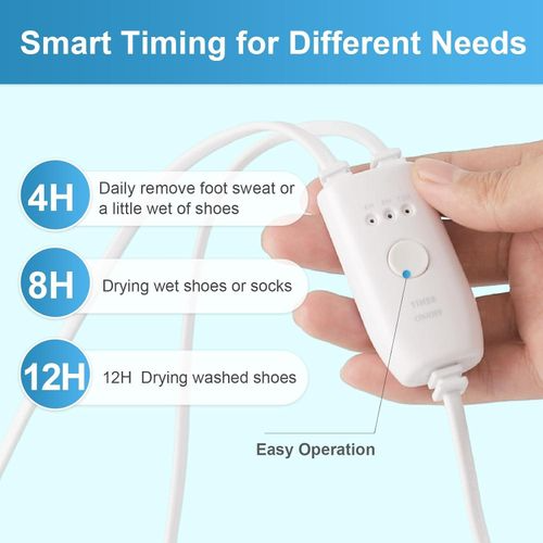 Electric Shoe Dryer with Timer – Quick Drying for Sneakers, Boots, Socks & Gloves