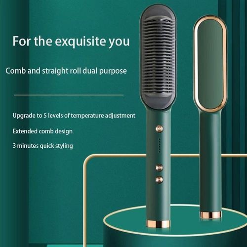 Professional 2-in-1 Hair Straightener & Curler – Fast Heating, Adjustable Temperature (130-200°C), Non-Stick for All Hair Types
