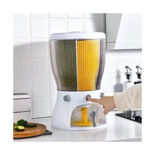 360 Degree Rotating Cereal Dispenser Food Storage Container