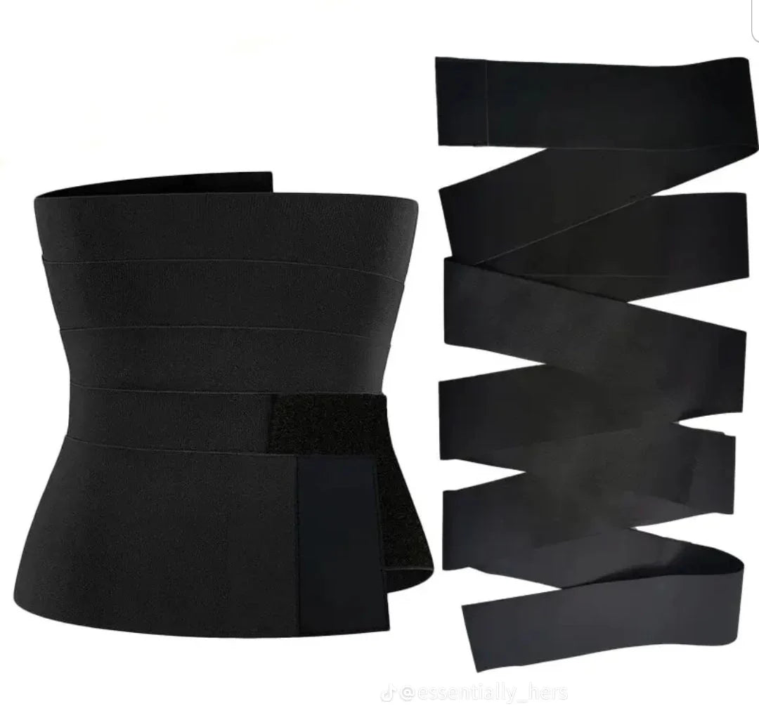 Slimming Tummy Wrap Waist Trainer – Adjustable Compression for Shaping & Support