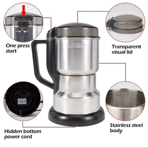 400W Electric Coffee Grinder Machine Spice Herbs Nuts Grains