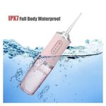 Portable Oral Irrigator Water Flosser – USB Rechargeable, Single Nozzle, Cordless & Wireless Jet for Teeth Whitening and Mouth Wash
