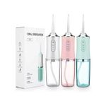 Portable Oral Irrigator Water Flosser – USB Rechargeable, Single Nozzle, Cordless & Wireless Jet for Teeth Whitening and Mouth Wash