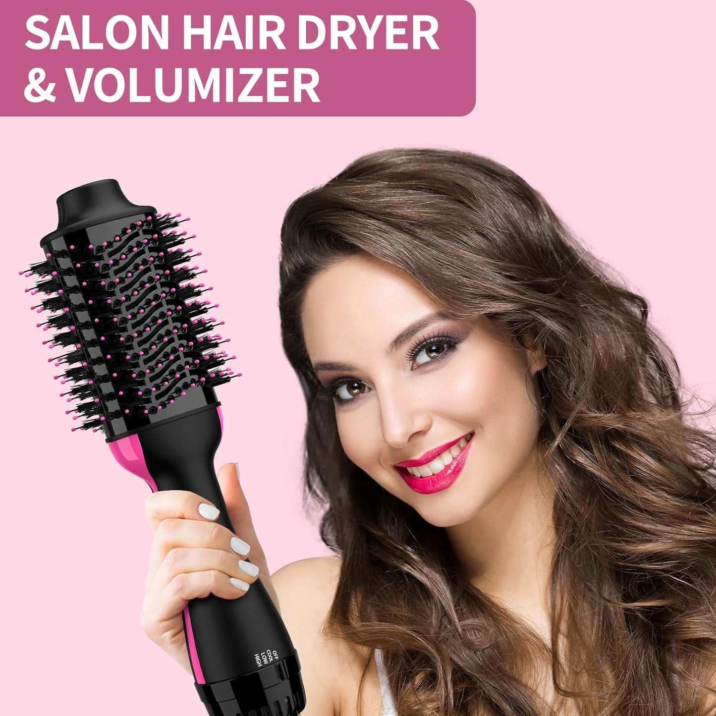 3 in 1 Hair Dryer. One-Step Hair Dryer & Volumizer Brush | Blow Dryer, Styler & Detangler