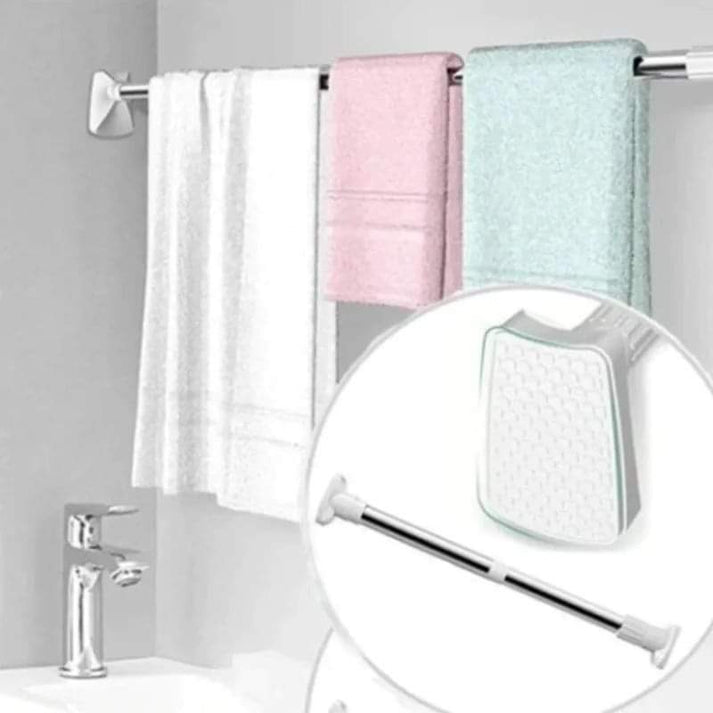 Multipurpose Extendable Telescopic Rod – Adjustable Shower Curtain, Closet, and Hanging Rod