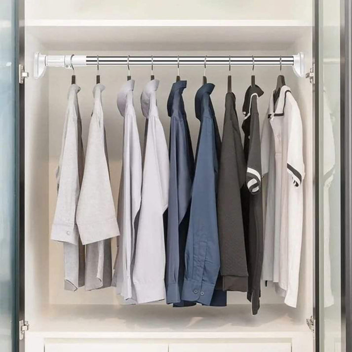 Multipurpose Extendable Telescopic Rod – Adjustable Shower Curtain, Closet, and Hanging Rod
