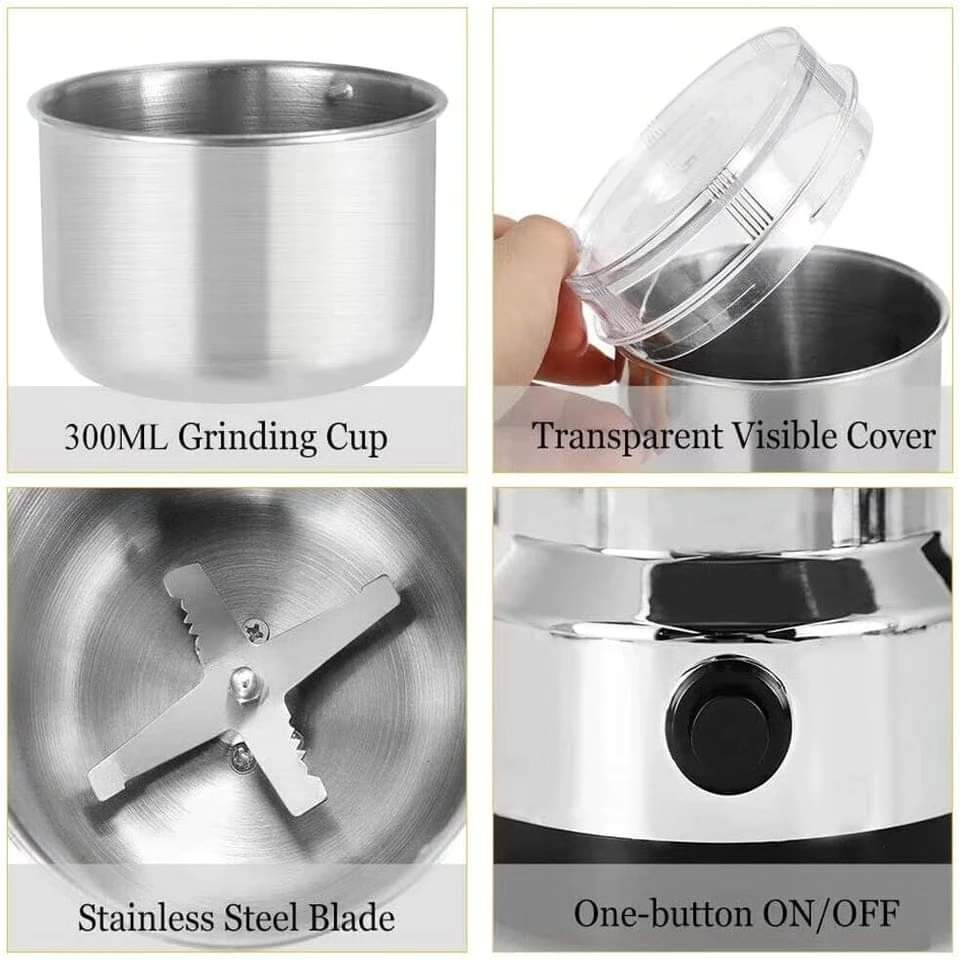 Stainless Electric Coffee and Spices Grinder