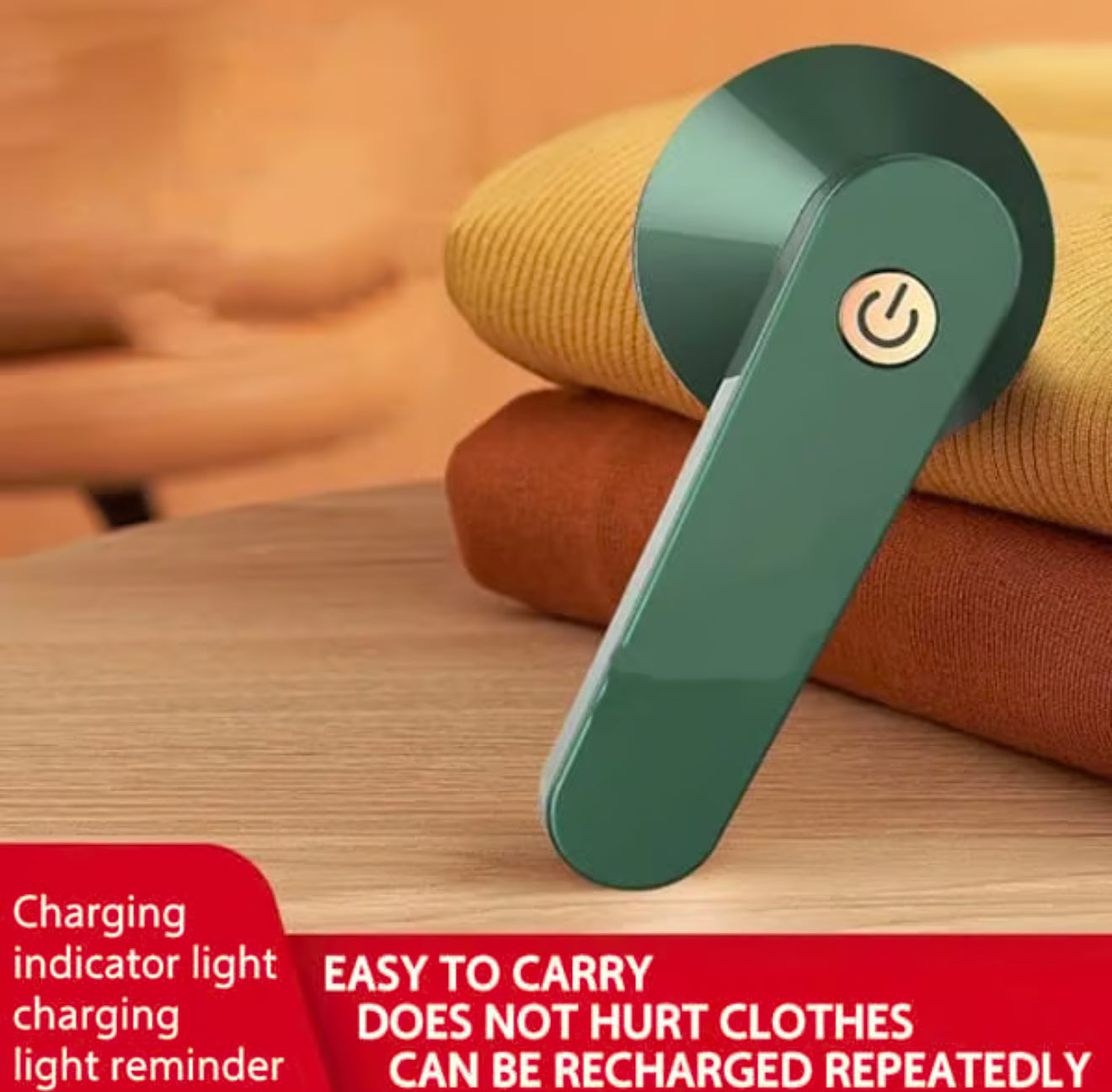 Rechargeable Electric Lint Remover – Portable Fabric Shaver for Clothes, Furniture, Carpets, and Lint Balls/Bobbles