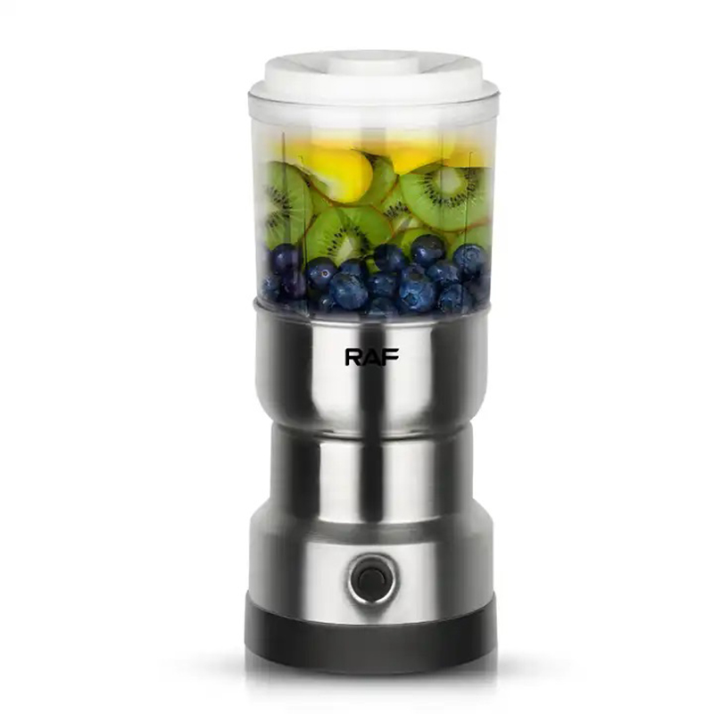 RAF 2 in 1 Stainless Steel Electric Washer Portable Automatic Juice Blender Coffee Grinder Spice Grinder