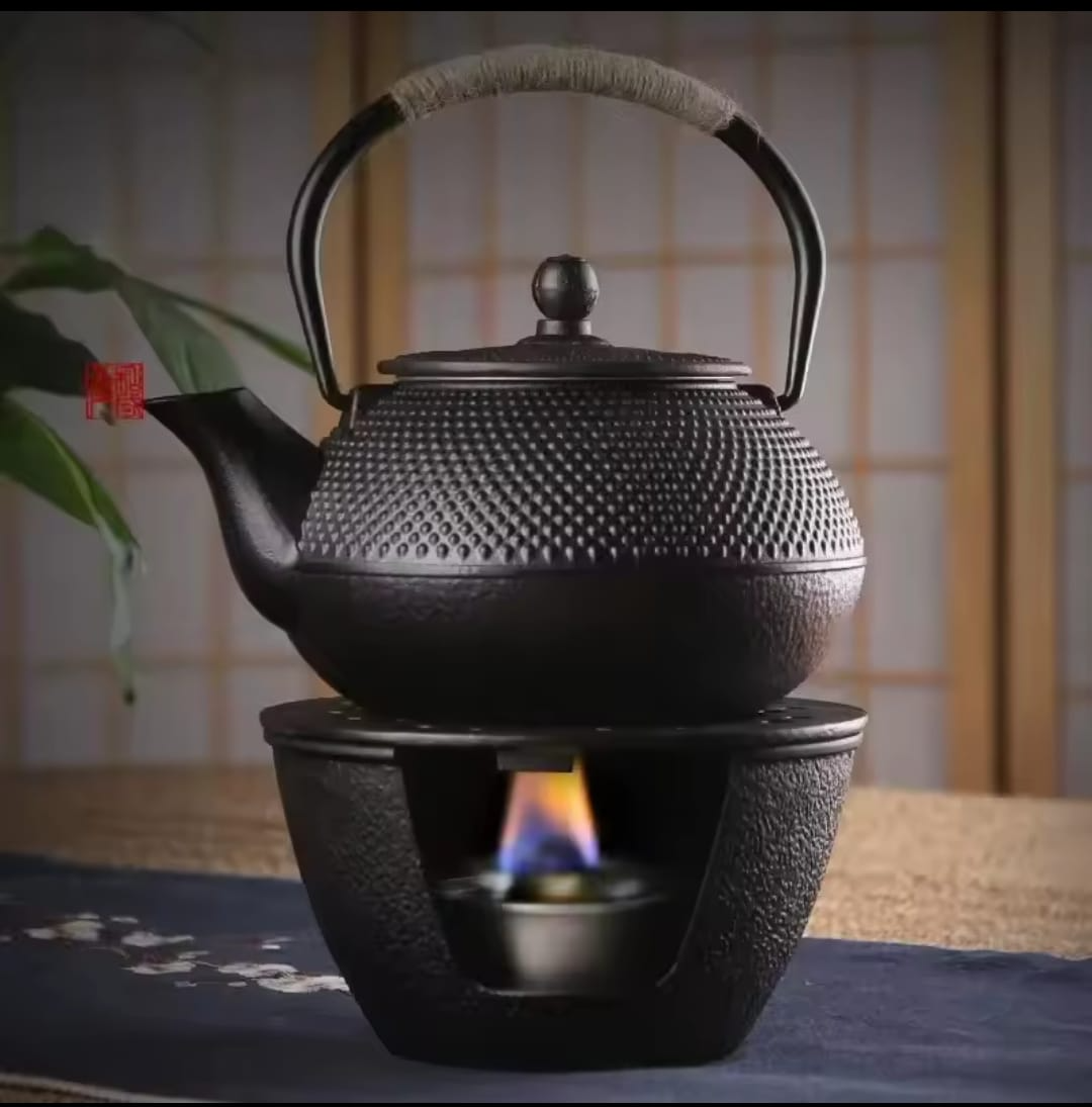 Original heavy duty cast iron tea pot