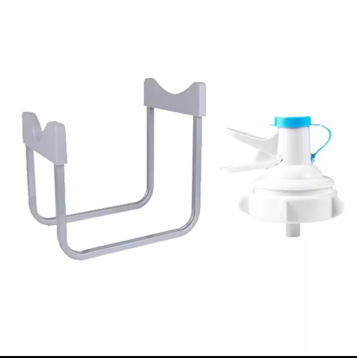 Universal Water Bottle Holder with Dispenser – Fits 5L to 20L Bottles, Compact Countertop Stand for Easy Water Access