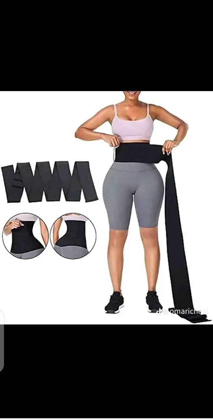Slimming Tummy Wrap Waist Trainer – Adjustable Compression for Shaping & Support