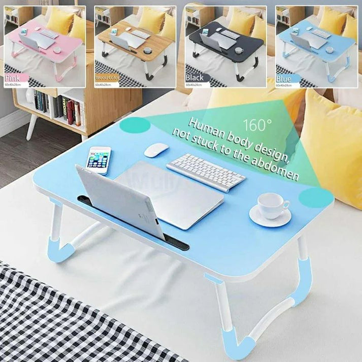 Foldable Portable Computer Laptop Stand Desk Work Study Table Bed Serving Breakfast Table