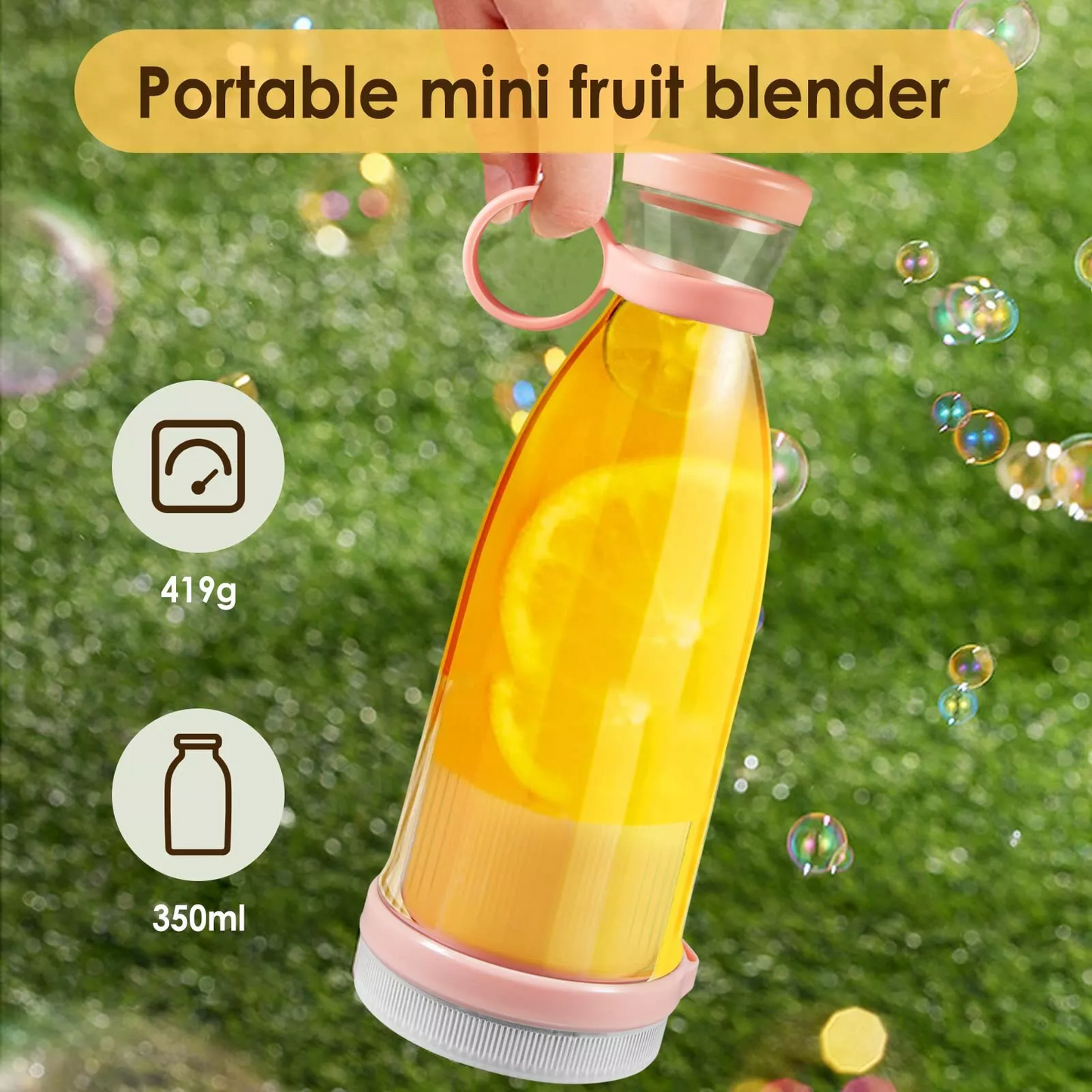 Portable Blender Electric USB Rechargeable Smoothies Juicer Shaker Cup