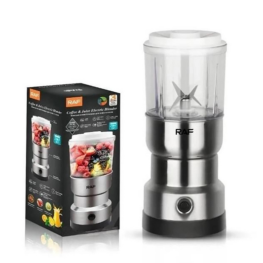 RAF 2 in 1 Stainless Steel Electric Washer Portable Automatic Juice Blender Coffee Grinder Spice Grinder