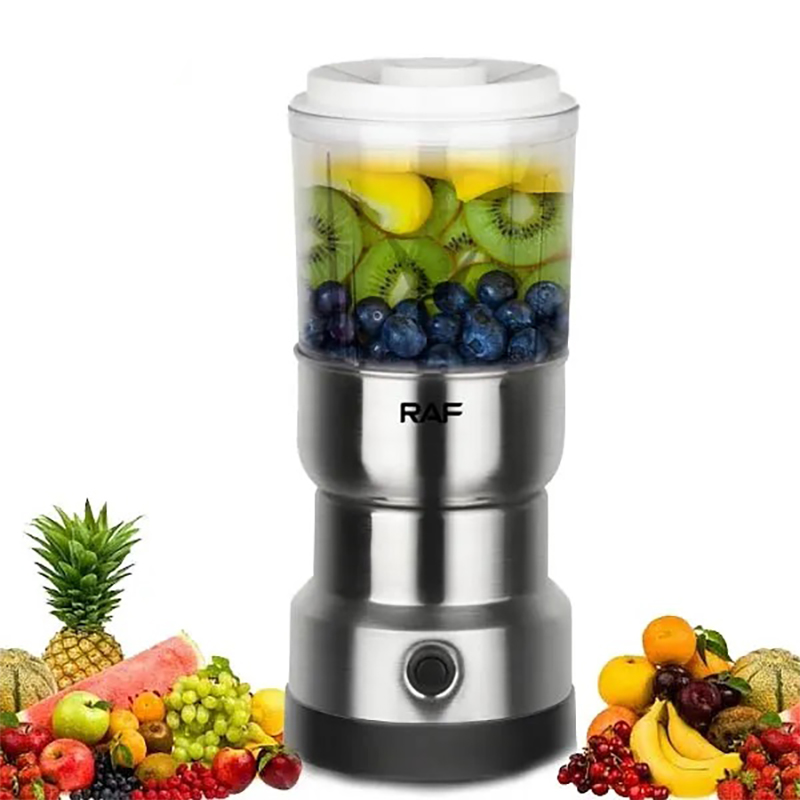 RAF 2 in 1 Stainless Steel Electric Washer Portable Automatic Juice Blender Coffee Grinder Spice Grinder