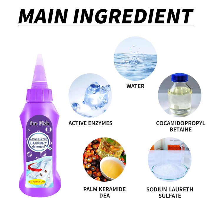 Active Enzyme Laundry Stain Remover - New Enzyme Cleaner Clothing Stain Remover, Natural Non Toxic Widely Applicable for Enzyme Carpet Fabric Hats Pet Oil Red Wine Ink Armpit Stain Remover (1PC)