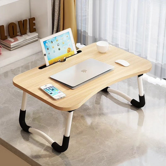 Foldable Portable Computer Laptop Stand Desk Work Study Table Bed Serving Breakfast Table
