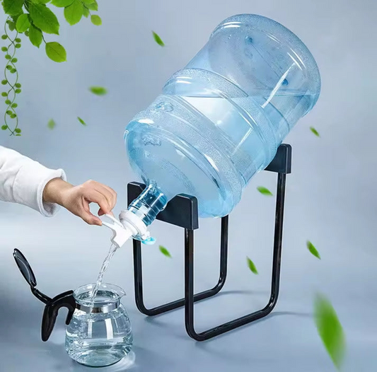 Universal Water Bottle Holder with Dispenser – Fits 5L to 20L Bottles, Compact Countertop Stand for Easy Water Access